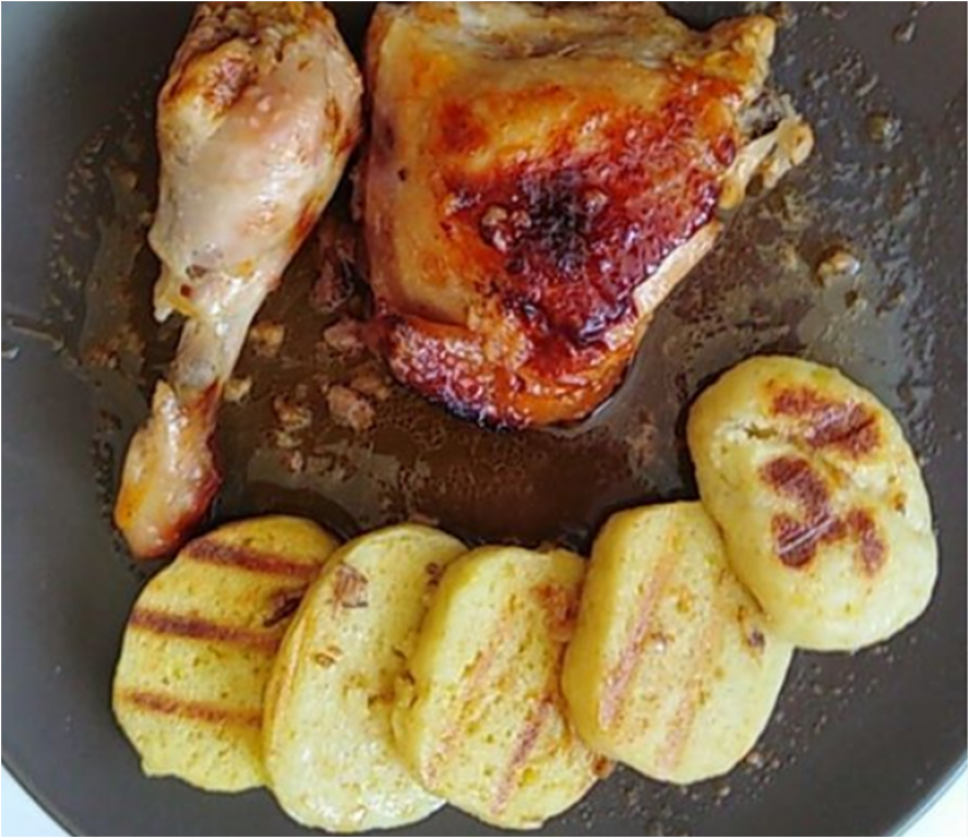 Pečené kuře s pikantní šťávou z medu a chili
